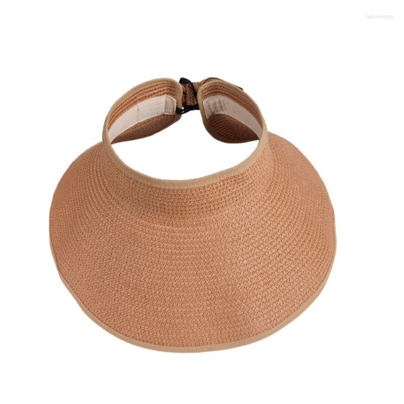 

Wide Brim Hats Women's Fashion Straw Hat Bowknot Summer Beach Large Foldable Roll Up Easy Hand-Carry Sun Fur Story FS17618WideWide, Black