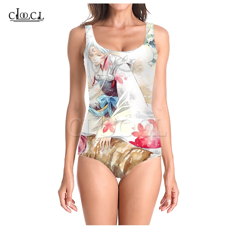 

Japanese Anime Inuyasha 3D Print Onepiece Swimsuit Women Swimming Bathing Suit Sleeveless Slim Sexy Girl 220617, One-piece swimsuit