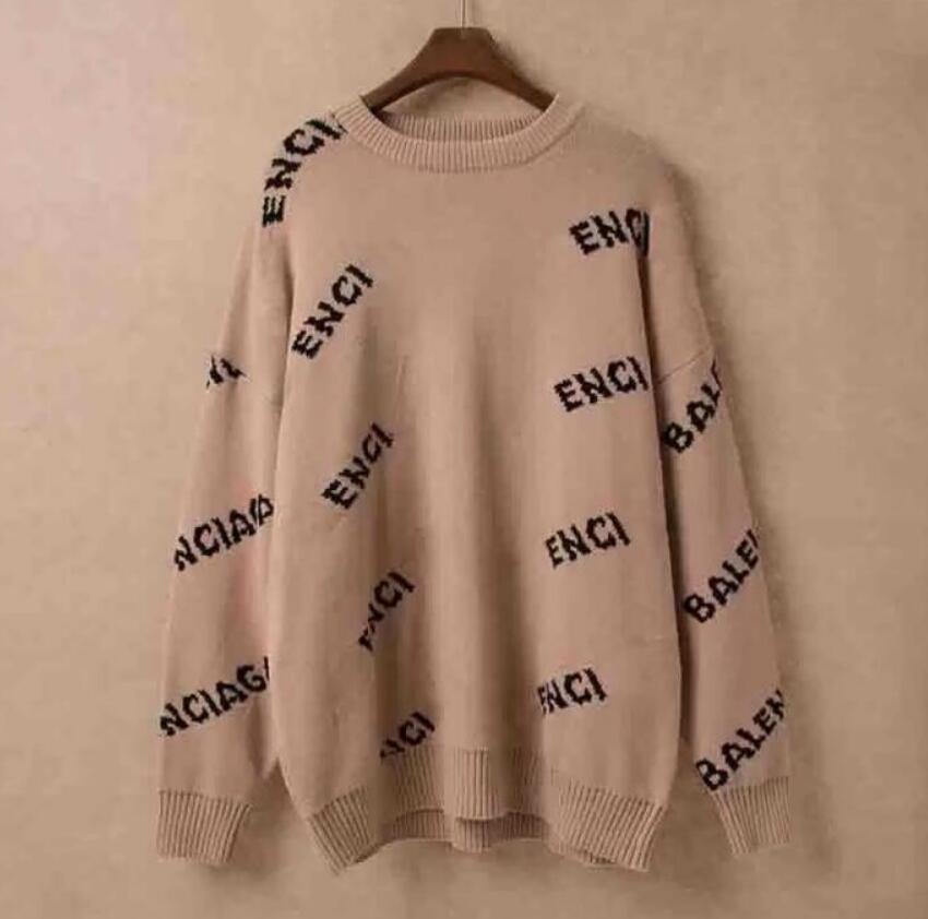 brand designer Women's sweater knit letter pattern cardigan men's Casual printing embroidery print knitwear long sleeve Sweaters