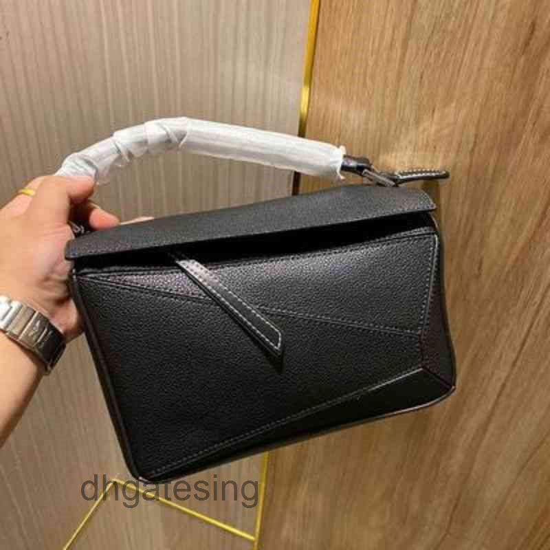 Handbag Designer 2022 Femmes Lloew Puzzles Sac Lingge Sacs d'épissage géométrique mini messager en cuir portable grande capacité 4 snzi