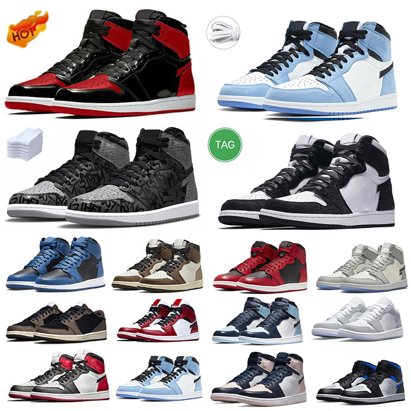 

Mens Basketball Shoes Bred Patent Twist Chicago Dark Mocha Blue Chill University Blue Light Smoke Grey Fearless men women sports trainers sneakers, Item#37