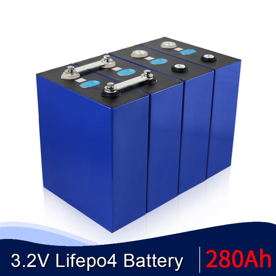 

16pcs 3 2V 280Ah lifepo4 Battery Lithium Iron Phosphate prismatic Cell solar 48V280AH 24V560Ah 12V 1120AH cells EU US TAX 283G