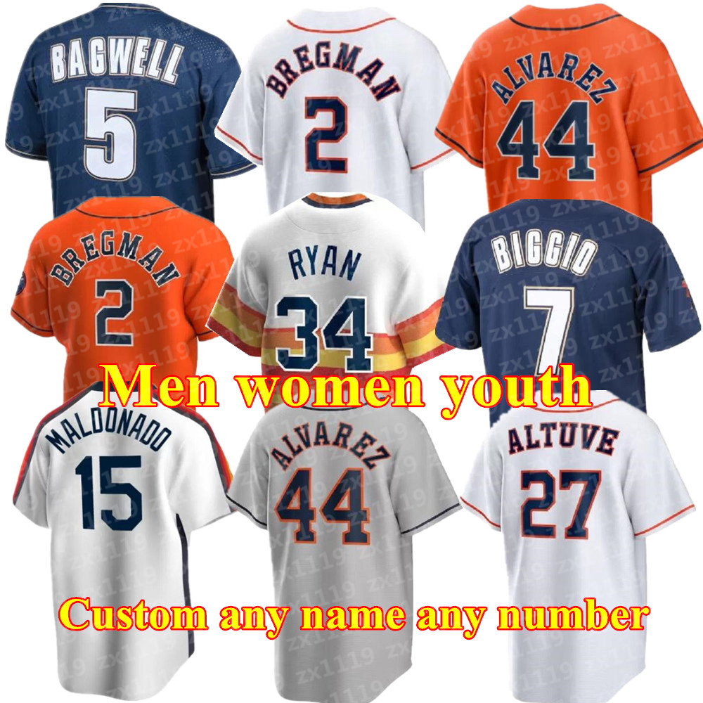 

2021 Men Women youth kids Baseball Jerseys Jose Altuve Nolan Astros Ryan Alex Bregman Yordan Alvarez Craig Biggio Jeff Bagwell Justin Verlander jersey, As pic