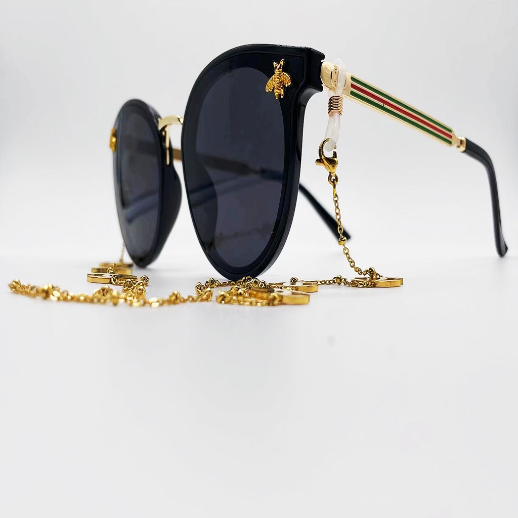 

Sunglasses For Men and Women Summer Style Eyeglass Chain Bee Multicolor Classic Anti-Ultraviolet Retro Plate Full frame Fashion Eyeglasses