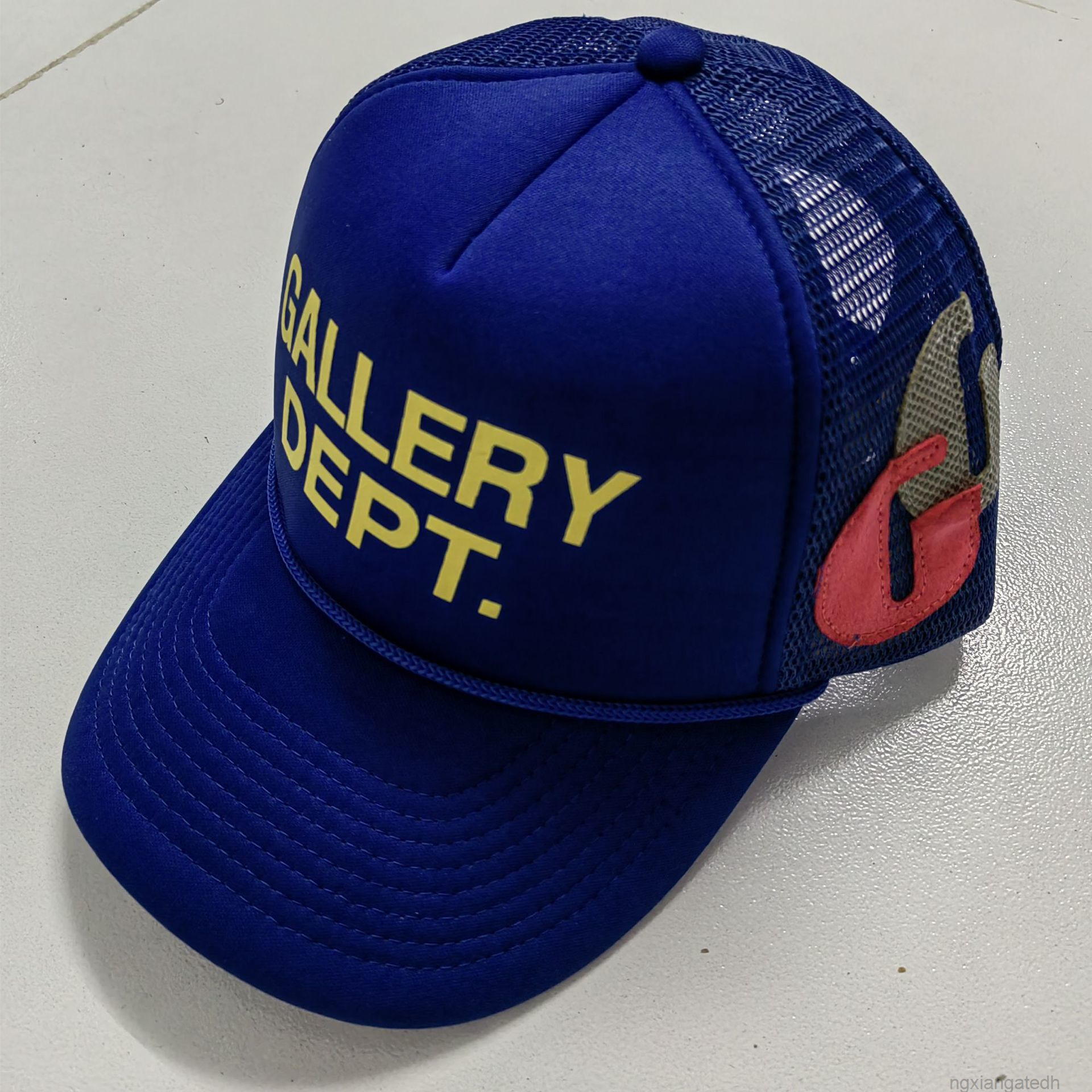 

Fashion Men's Ball Cap Situation galleryes Letters Leather Baseball Outdoor Couple Beach Sunhat1, Blue