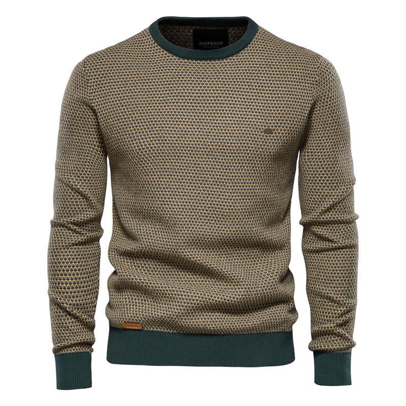 

Men's Sweaters Winter High Quality Sweater For Men Fashion Warm Pullovers Knitted Mens Pullover -40Men's, Black