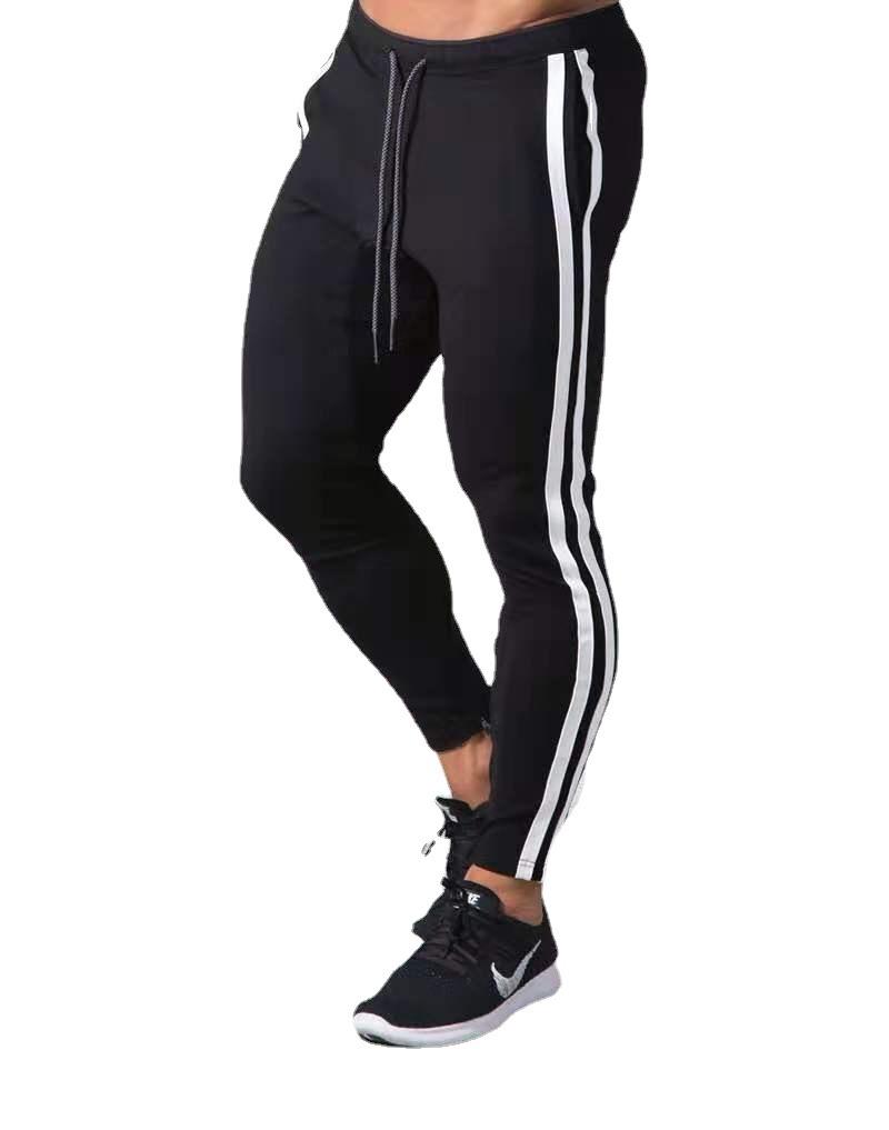 

Men's Pants Men Casual Trousers Gym Fitness Pant Streetwear Joggers Elastic Breathable Tracksuit Bottoms Sports SweatpantsMen's, As picture