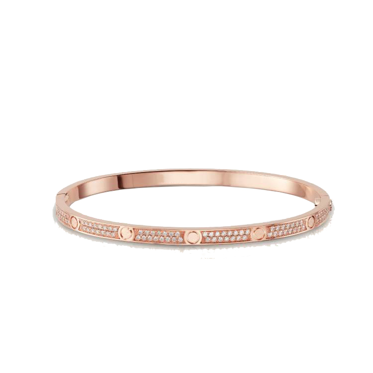 

Fashion Jewelry love bangle bracelet with screwdriver thin for women full diamond stainless steal rose gold platinum Bangles designer Womans gift 3.65mm bracelets