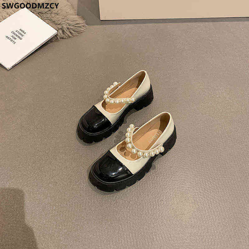 

sandals Oxford Shoes For Women Lacquer Leather Platforms 2022 Fashion Chunky Heels Casual Barefoot Scarpe 220623