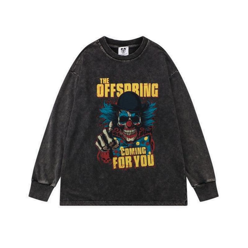 

Men' Hoodies & Sweatshirts Skull Clown Hoodie Sweatshirt Oversize Man Coat Streatwear Hip Hop Vintage Men Usa Size XL