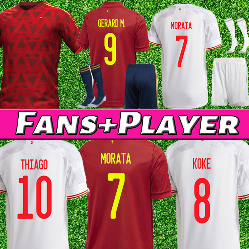 

Spain world soccer Jerseys cup 2022 national unifroms Man kids kit full set sock RODRIGO CANALES ANSU FATI RAMOS SAUL KOKE ASENSIO MORATA football shirt player, Away