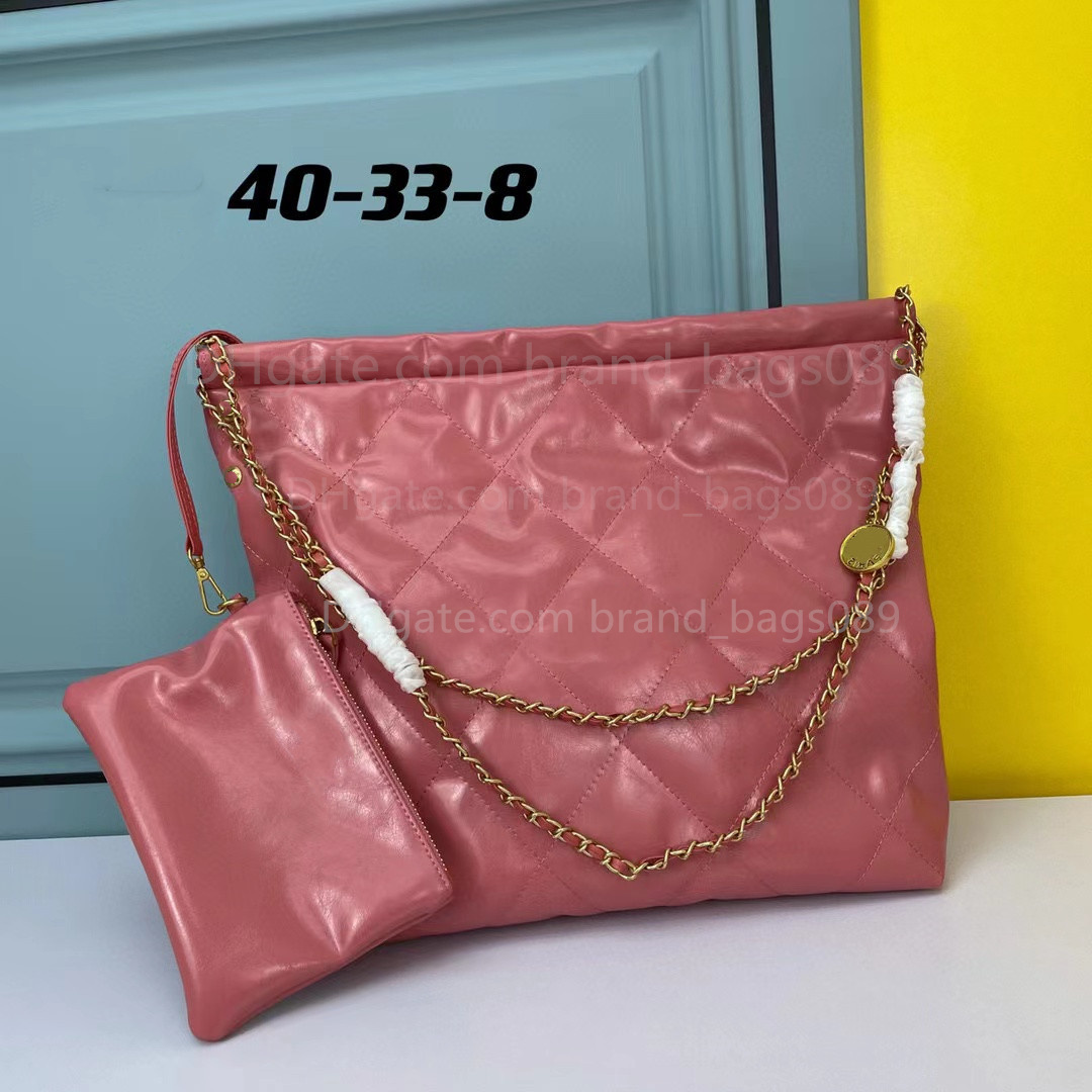 

Wholesale 22s Newest bag Women Leather handbags luxury designer shopping bag fashion Large travel Beach bags Crossbody Shoulder Tote with wallet, Pink