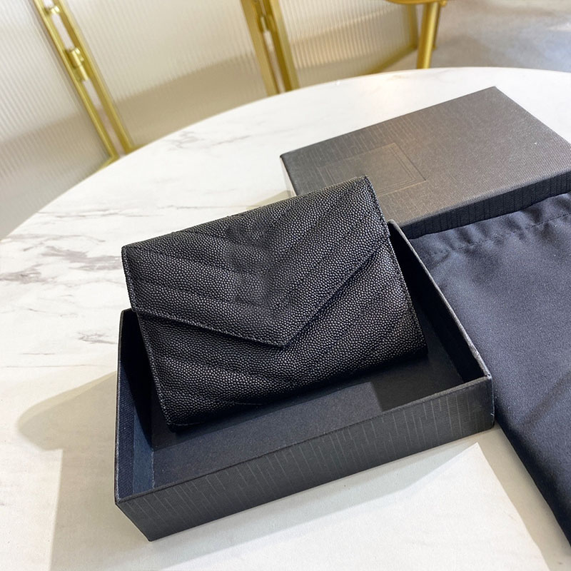 

Designer bag Purses men Wallets Leather Luxury Wallet Purse Fashion Card Holder Pocket short Tote Women Bags With Box, Colour 1