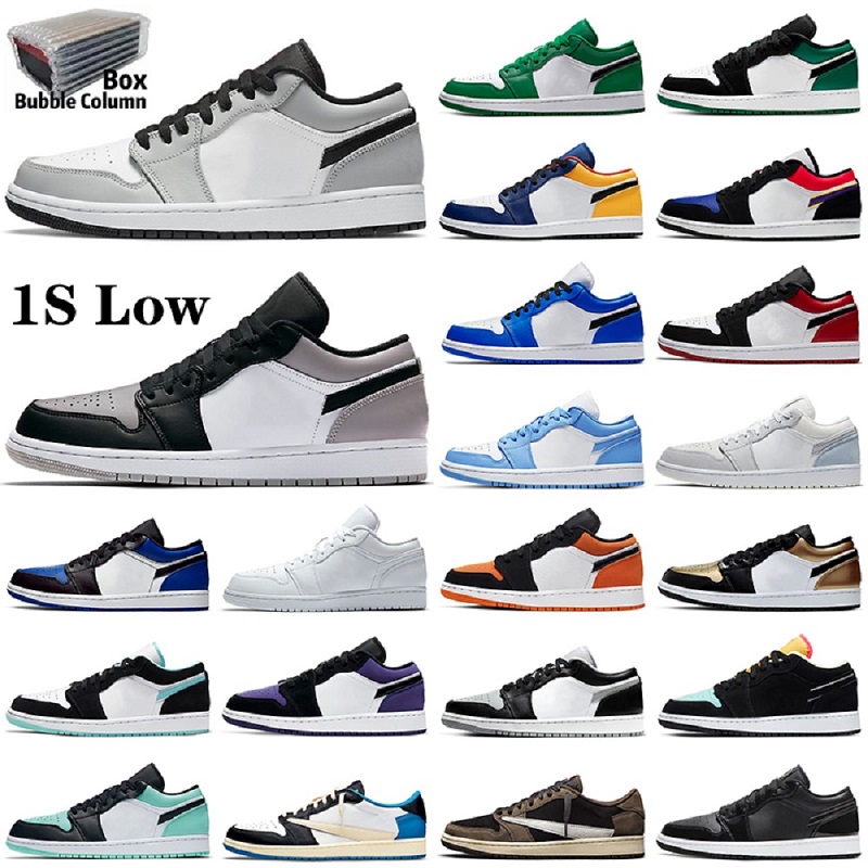 

Mens Casual Shoes Gold Grey Varsity Red Obsidian Low Yellow Banned Bred Black Toe Court Purple Pine Green Outdoor Sneakers With Box and Bubble Column, Color 29