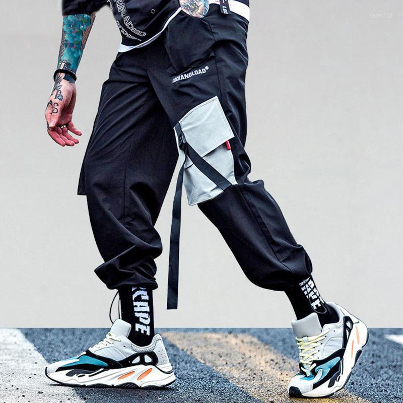 

Men's Pants Pockets Cargo Mens Casual Harem Joggers Baggy Harajuku Streetwear Hip Hop Fashion Swag Tactical TrousersMen's Naom22, Black