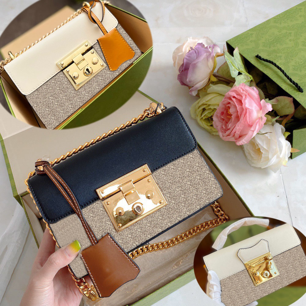 

Luxury Designer Women Shoulder Bag Lady Crossbody Purse Fashion Clutch Leather Handbag Padlock totes High Quality With Box