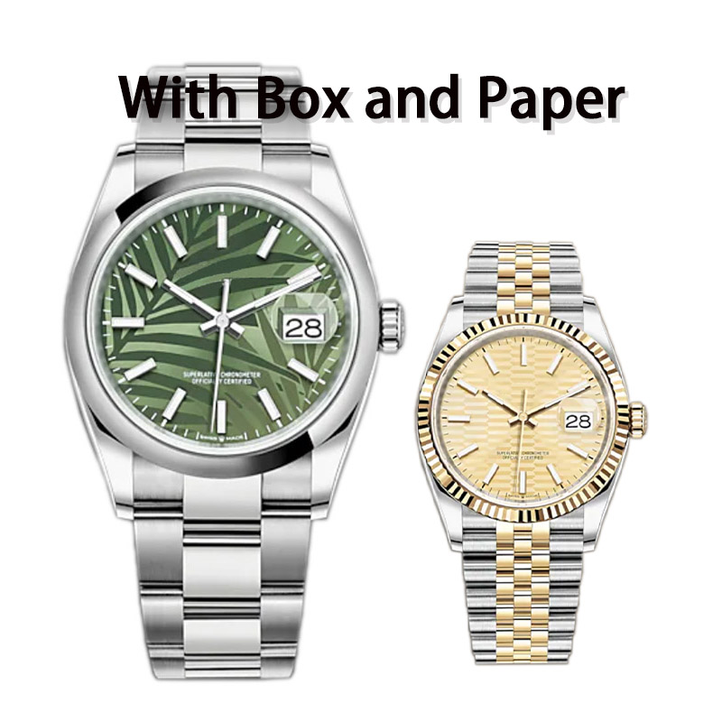 

Men's Automatic Watches With Box 41MM/36MM Starp Luminous Sapphire waterproof wristwatches Luxury Calendar/Date wristwatches, Tool