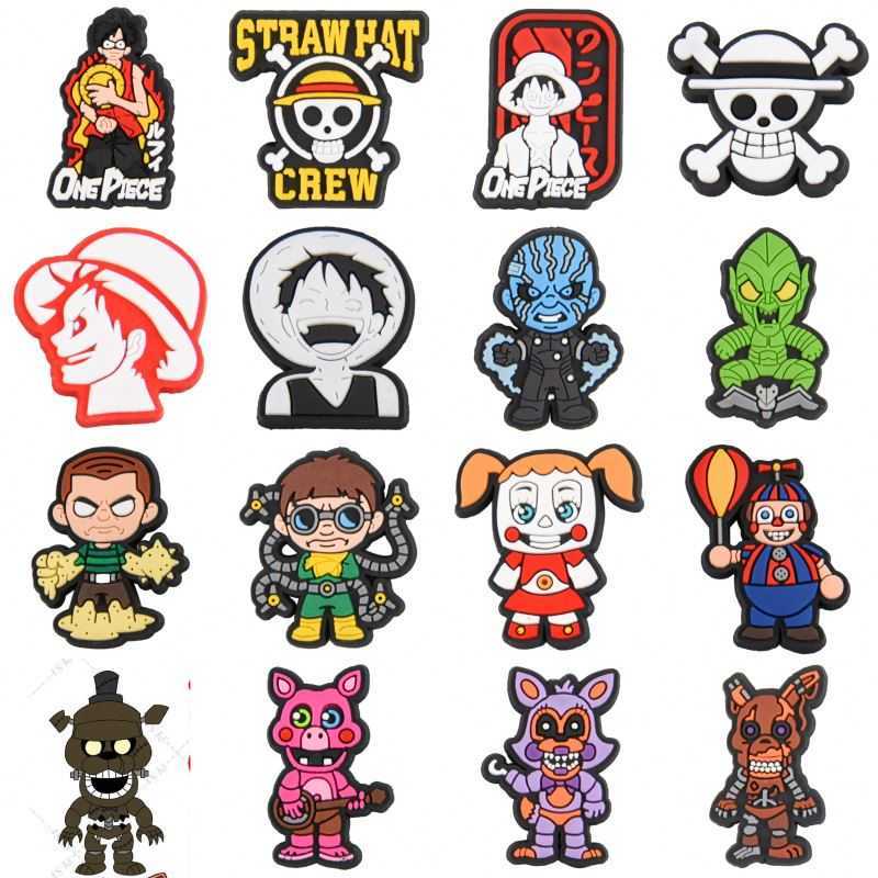 

New Product Cartoon coraline Pvc Croc Decoration Candy Style Pvc Rubber Shoe Charm Kid'S Shoes Charm Candy Charms