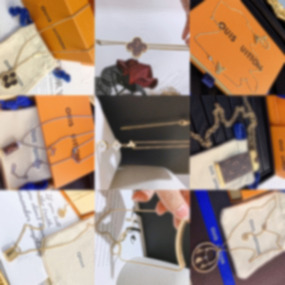 

20Styles 18K Gold Plated Stainless Steel Necklace Women Designer Necklaces Choker L-Letter Pendant Chain Crystal Faux Leather Wedding Jewelry 20-2-L