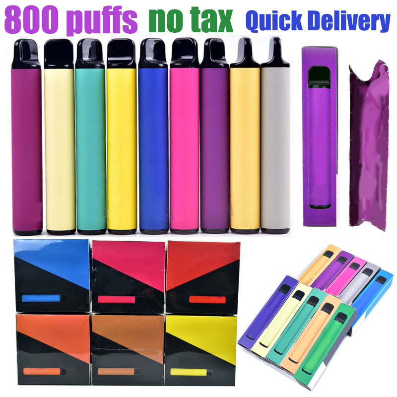 

Puff 800 Disposable Vape Pen Pod E Cigarette Vapor Device 550 mAh Battery Kit Prefilled Cartidge eCigs