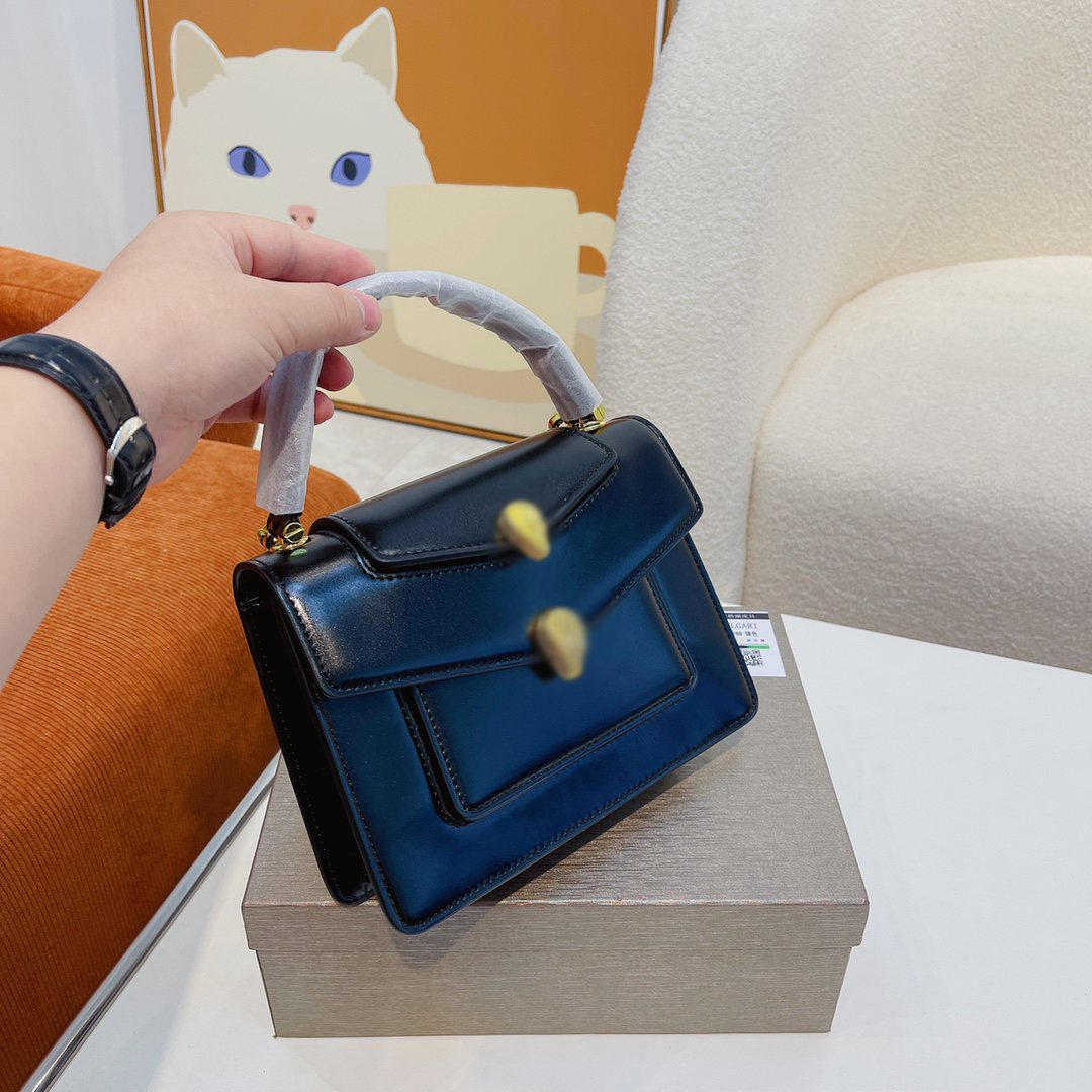 

Classic Serpentine Cabochan Shoulder Bags Italy Brand Fashion Snakehead Lock Crossbody Bag High Quality Genuine Leather Women Totes Handbags Designer Bag 21CM, Red