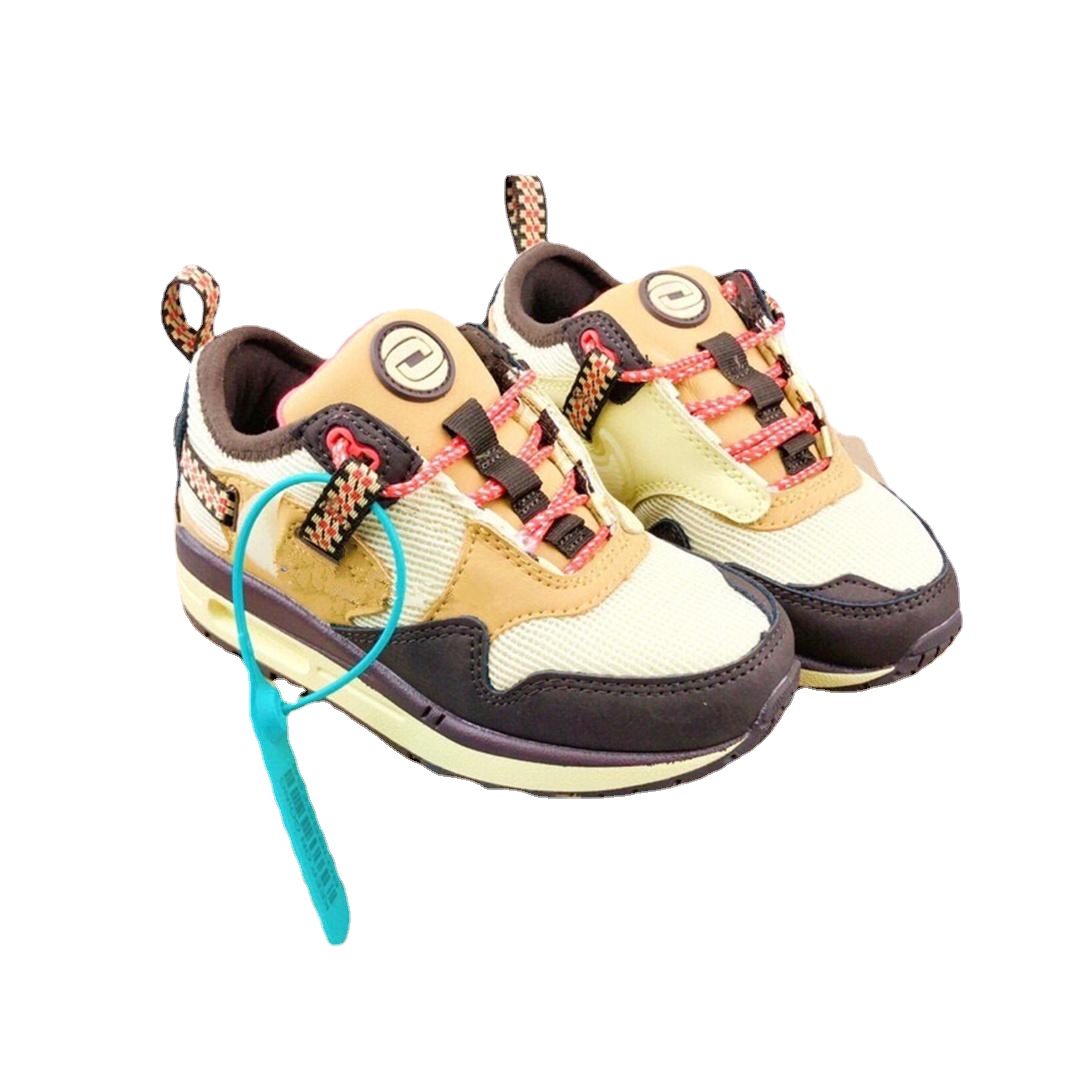 

Maxs 87 Kids Running Shoes Designers Patta Travis Scotts 87S Youth Boys Girls Monarch Baroque Brown Saturn Gold Noise Aqua Sneakers Low Jogging Trainers, Color4