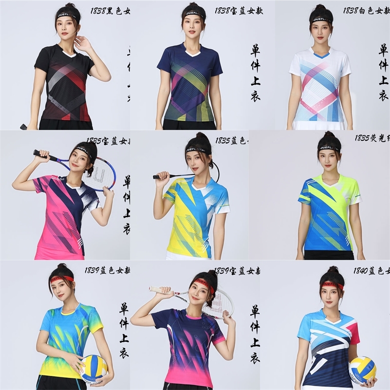 

Badminton jerseys womens sports mens breathable team customized competition training clothes jerseys running fast drying shirt 220607