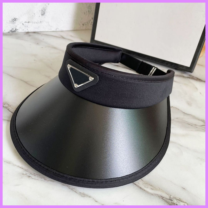 

Sun Hat New Women Mens Caps Hats Designer Visor Womens Summer Casquette Bucket Hat Beach UV Visors Outdoor Baseball Cap Wholesale D225121F, Black