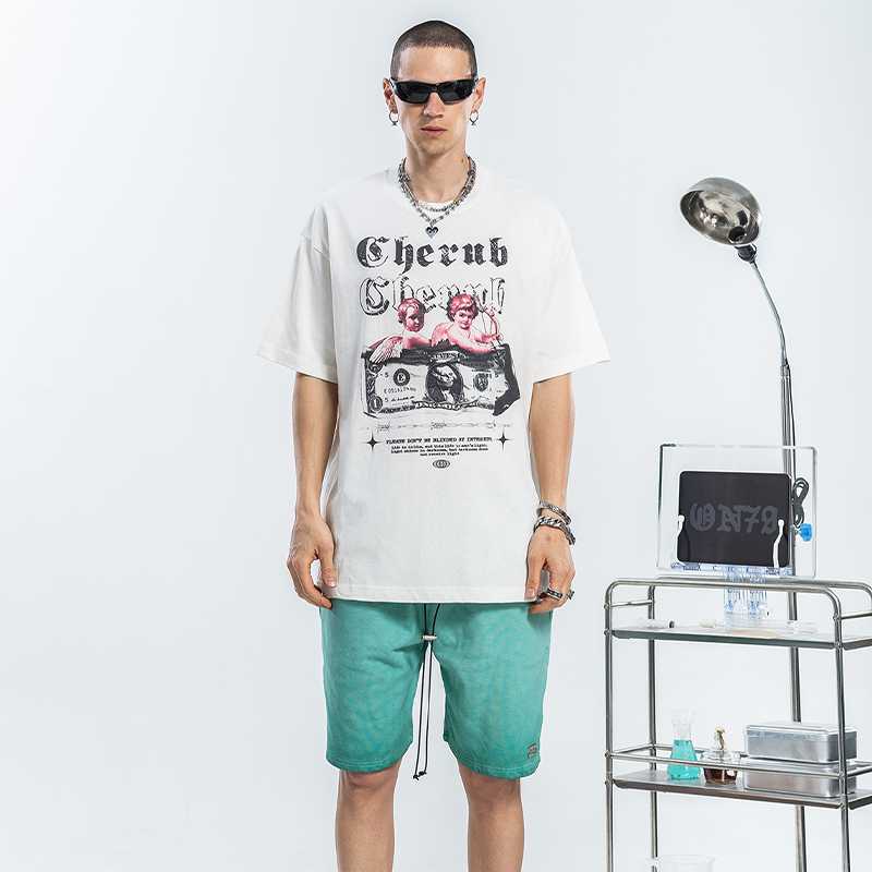 

Men's T Shirts Graphic Cotton Harajuku Oversized T-shirt Men Streetwear Hip Hop Tshirt Print Tops Tee Summer Fashion Clothing, Black