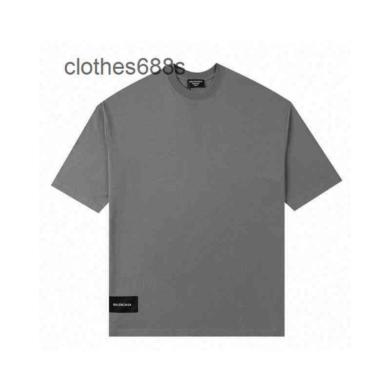 

Summer Sweatshirts Sweatshirt 2022 Men's Balencaiga'sss Shirts Hoodies Paris Embroidery Seiko Quality Loose Couple Short Sleeve T-shirt, White