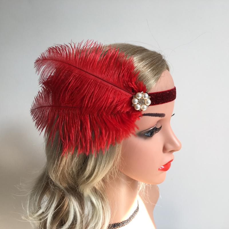 

Headpieces Bride And Bridesmaid Feather Headdress Headband Wedding Po Stage Performance Hair Accessories