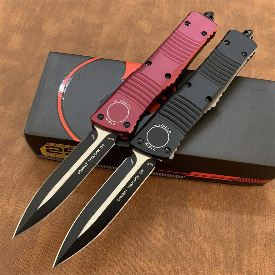 

US models Combat Fast Open Knife Spear point M390 blade hardness 62 automatic Tactical knives edc Tools