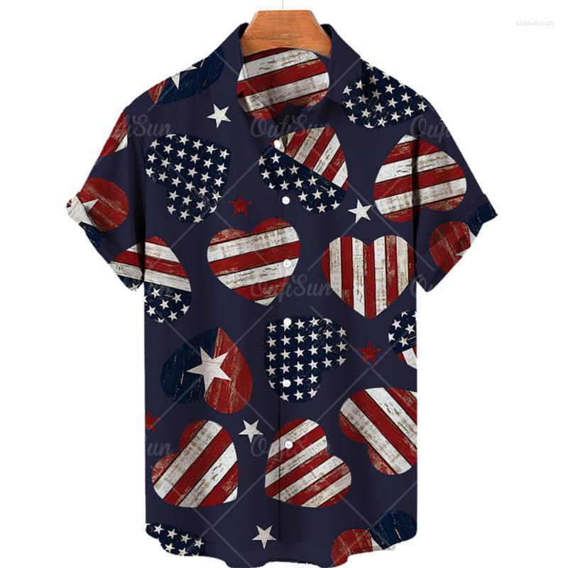 

Men's Casual Shirts Summer Retro Printed Colorful Fashion Custom Pattern Tops Short Sleeve 3D Hawaiian For Men And WomenMen's Eldd22, Zm-4311