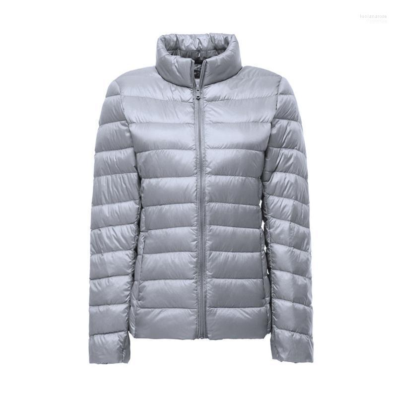 

Women For Winter Down Jacket Stand Collar Windproof Fashion Foldable Casual Slim Short Long Sleeve Full-Zip Lightweight1 Luci22, Black