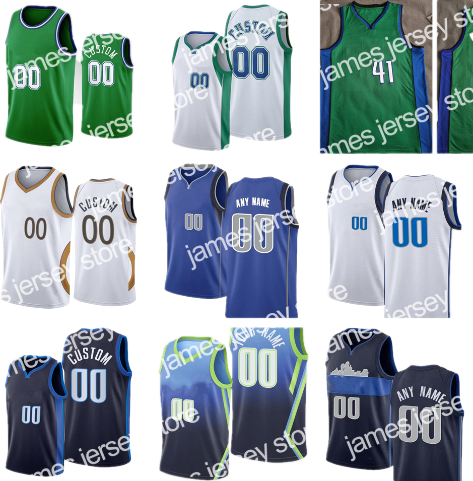 

James Custom Printed Screen Basketball Luka Jerseys 77 Doncic 7 Dwight Powell 11 Tim Hardaway 26 Spencer Dinwiddie 44 Davis Bertans 25 Reggie, Printed (with team logo)