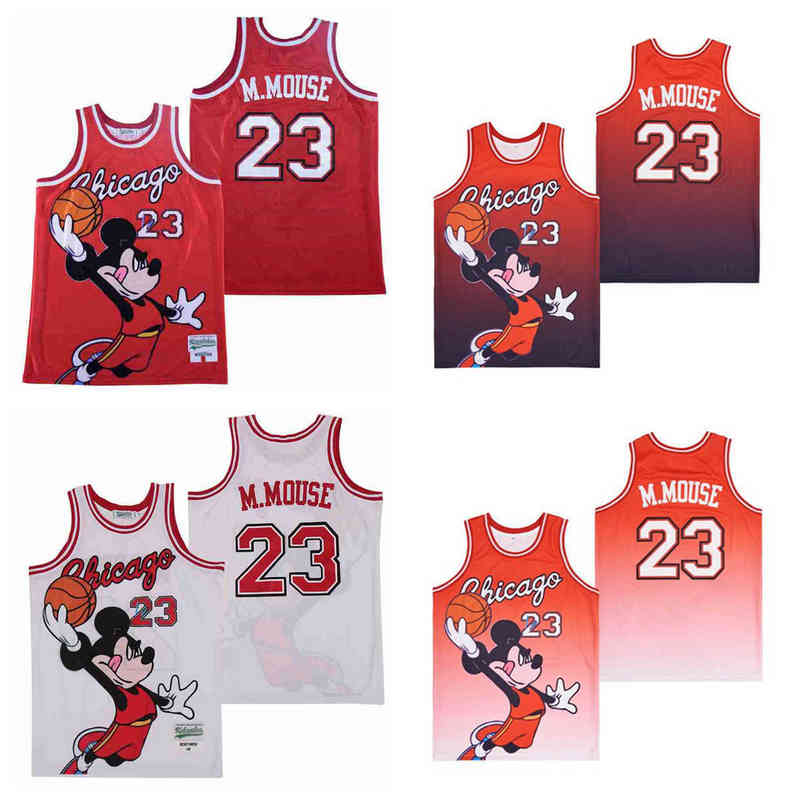 

NCAA Movie Basketball Jerseys 23 M.Mouse's Basketball Jersey Men Size S--XXL, As picture