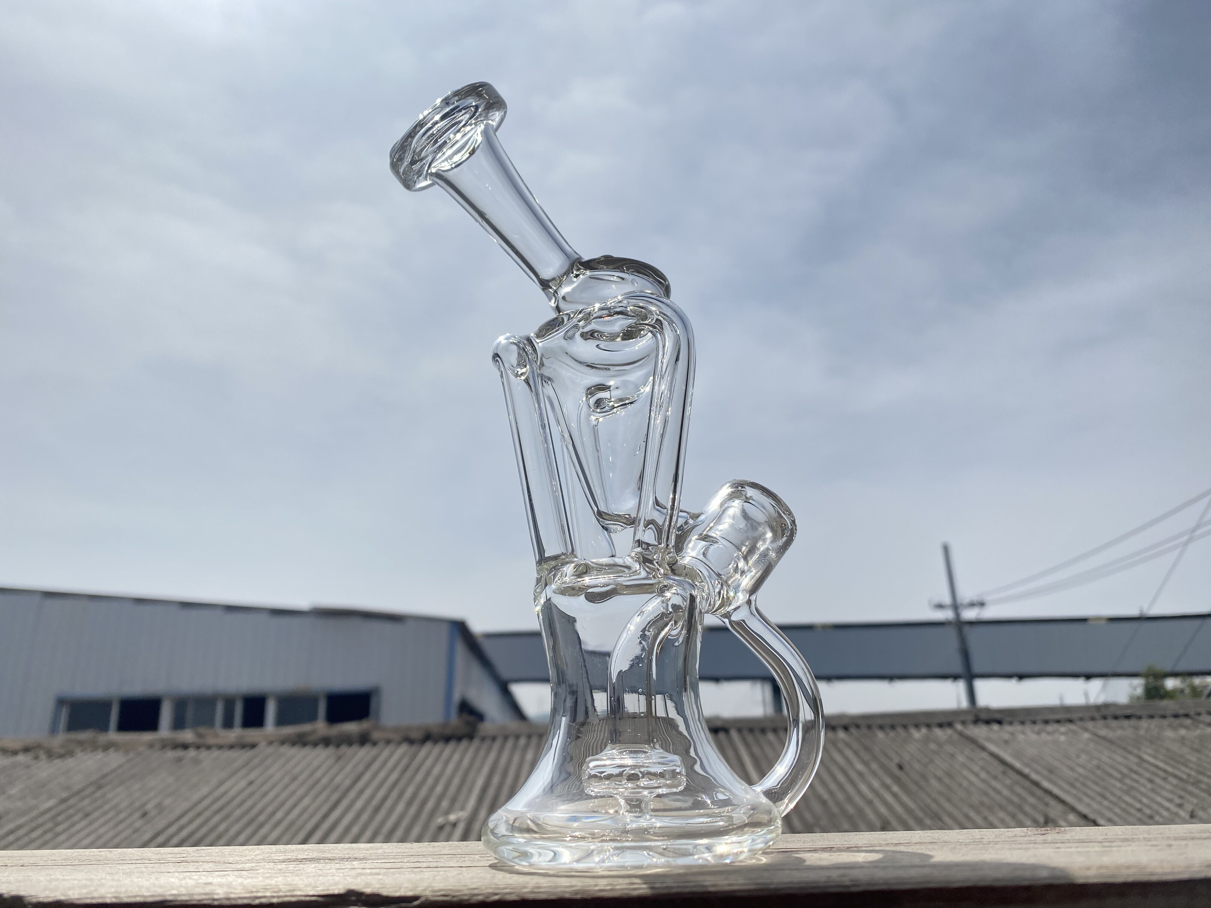 

Glass hookah,recycle, smoking pipe, oil rig factory outlet,10mm joint,bent neck