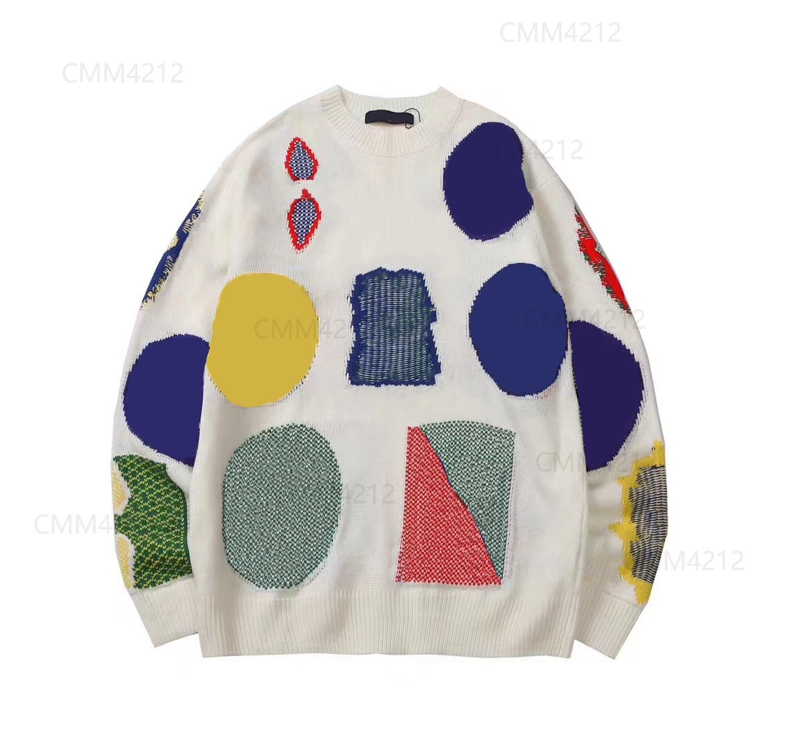 

New AOP jacquard letter knitted sweater in autumn / winter 2022acquard knitting machine e Custom jnlarged detail crew neck cotton reehs5rws, Box