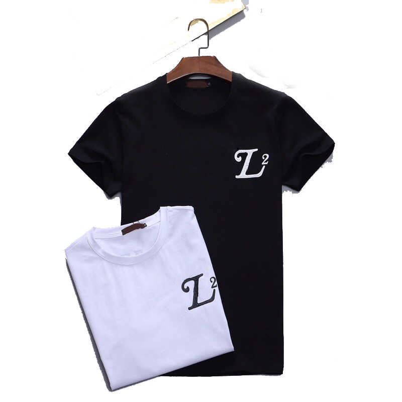 

Mens t shirt designer Tees women tops design T-Shirt Summer ladies shirts Top pullover Short Sleeve breathable couple solid color Clothes loose Tees plus sizeM-3XL#05, Black