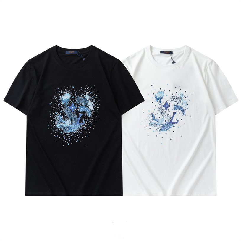 

Men's T-Shirts Designer Tshirt Mens Womens High Style Short Sleeve Round Neck Fashion Letter Tees Printed T-shirt #73, White