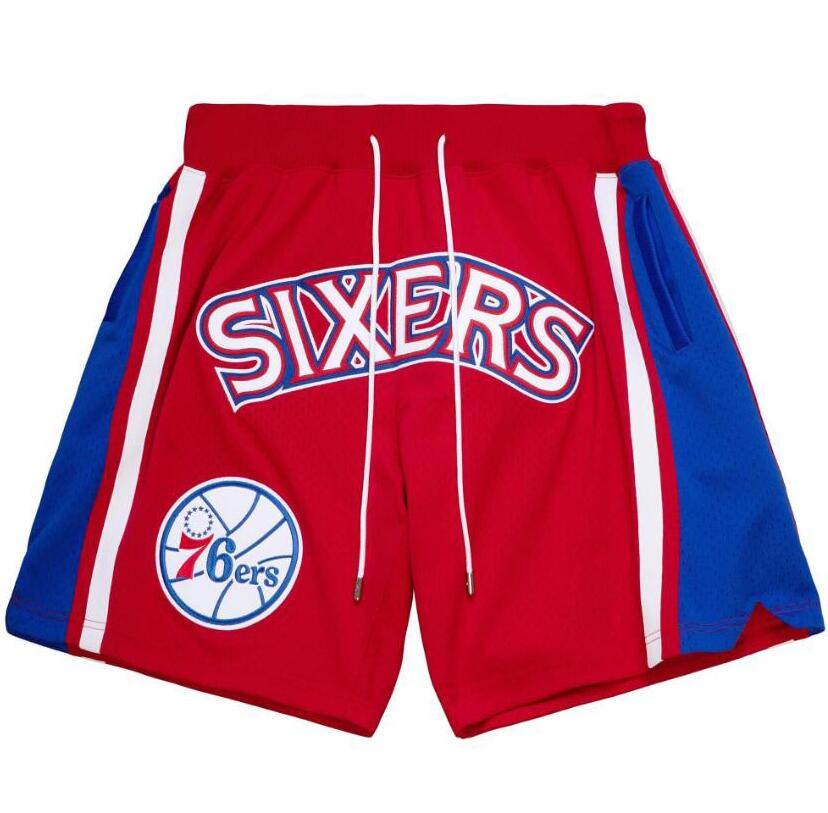 

2022 Stitched Basketball Shorts Mitchell and Ness Retro Just Don Short With Pocket Zipper Sweatpants Men Size S-XXXL with 153 style 05, Stitched shorts
