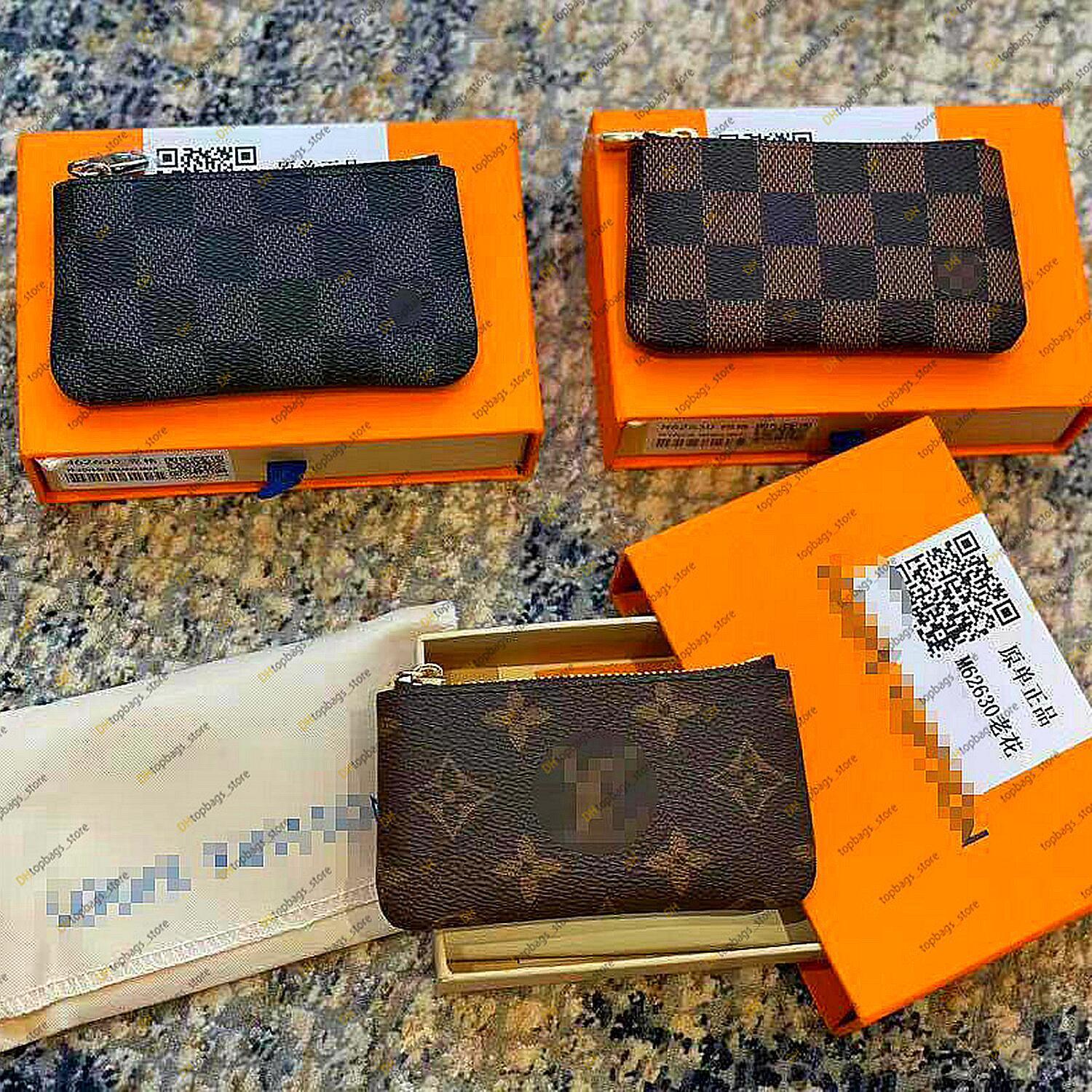 

Wallets LVS Louiseity Vuttons Viutonity GGs Dust Bags and Box KEY POUCH POCHETTE CLES Designers Fashion Handbag Women Mens Credit Card Holder Coin P, Brown+flower 1