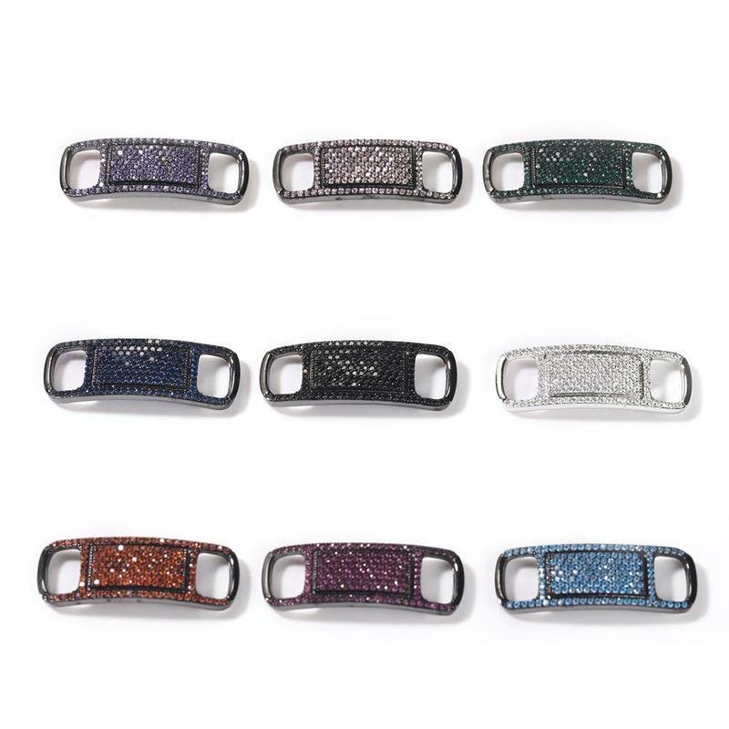 

Stud Pair Hip Hop Full 3A CZ Stone Paved Bling Out Geometric Shoelace Decorate For Men Rapper Jewelry GiftStud StudStud
