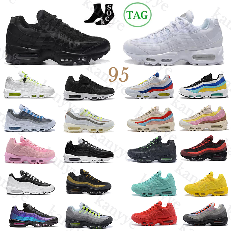 

OG 95 Neon Essential Running Shoes 95s Trainers OG Triple Black Ultra Red Cork Halloween Outdoor Sports Sneakers air max 95 airmax 95s airmaxs, More