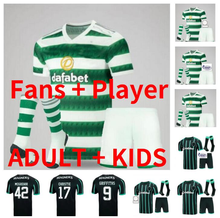 

fans player 22 23 Celtic Soccer Jerseys ABADA JOTA 2022 2023 TURNBULL home Away 3rd Kit KYOGO ROGIC MCGREGOR GIAKOUMAKIS Football Shirt FORREST RALSTON Mens Kids Kit, 21/22