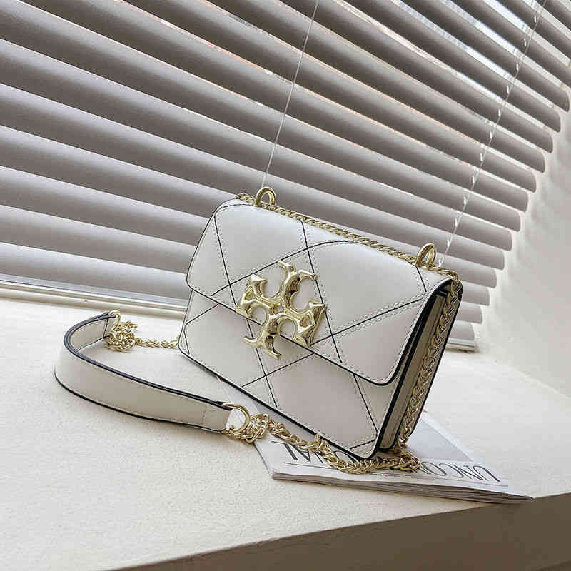 

designer bags 2023 18% OFF new trendy Lingge chain Shoulder Fashion Korean versatile messenger, Black