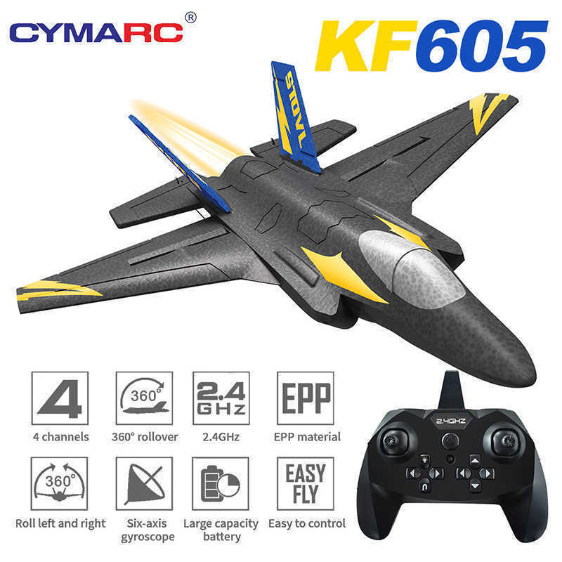 KF605 Airplane RC Fixed Wing Drone 2.4G Remote Control EPP Foam Glider Toys For Adults Kids Boys-image-764640653