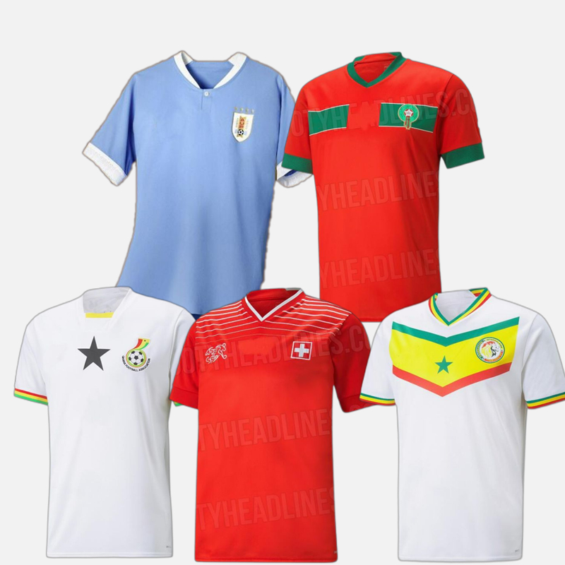 

22 23 Morocco soccer jerseys Senegal MANE Hakimi Ghana 2022 2023 Switzerland KOULIBALY maillot Serbia football uniforms men shirts VLAHOVIC MITROVIC TADIC Uruguay