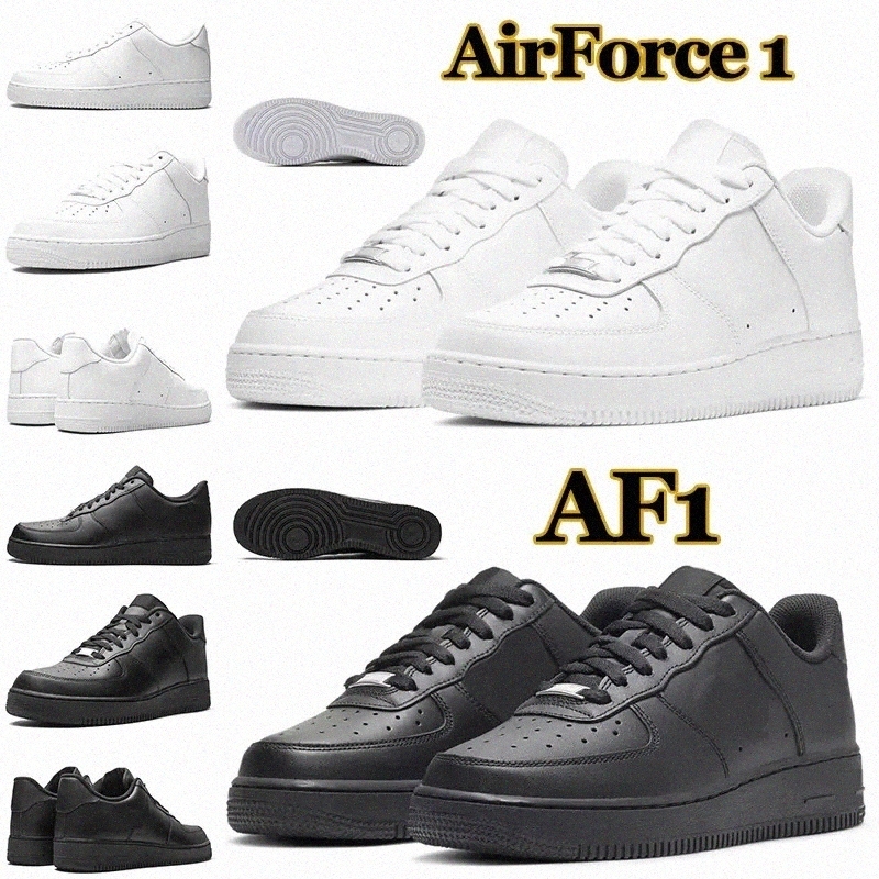 

Casual Shoes Classic 1s af1 One Low Designer Mens Men Women White Black Mens Outdoor Sports Sneakers airforce 1 Platform Trainers 36-45