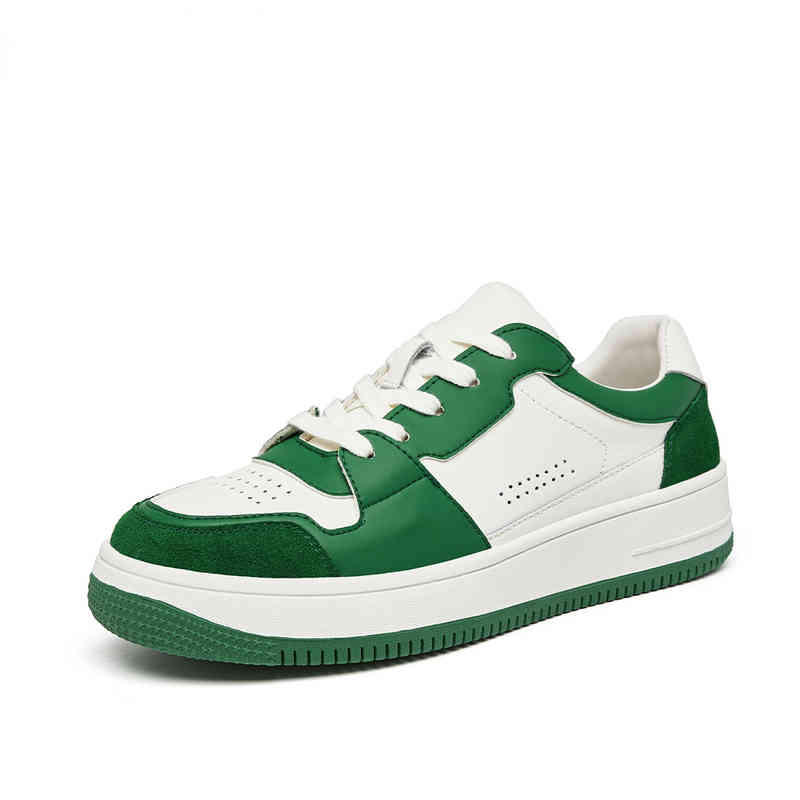 

Small circle 2022 women's thick bottom breathable running flat fashionable shoes girls' casual shoes, Green